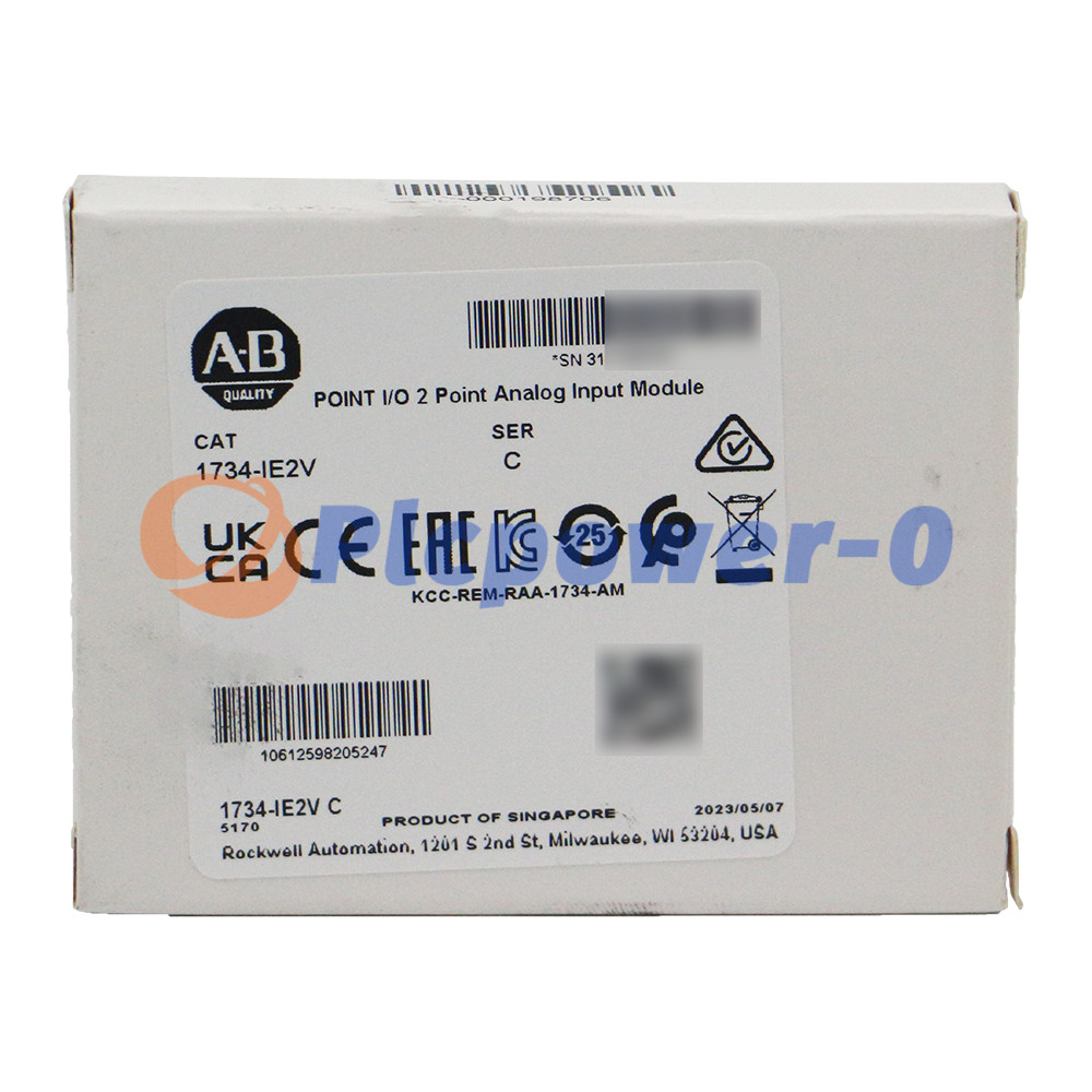 Allen-Bradley 1734-IE2V 2 Point Analog PLC Voltage Input Module 1734IE2V 24V Dc