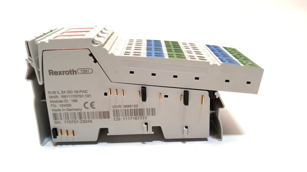 REXROTH R911170757-101, R-IB IL 24 DO 16-PAC Inline Digital Output Terminal