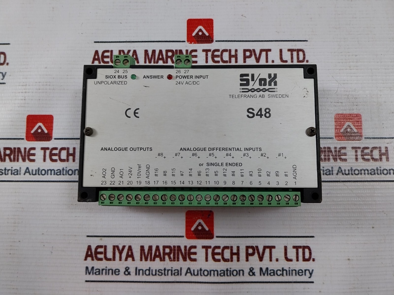 Telefrang AB S48 SioX Analog Input Output Module 24V AC/DC