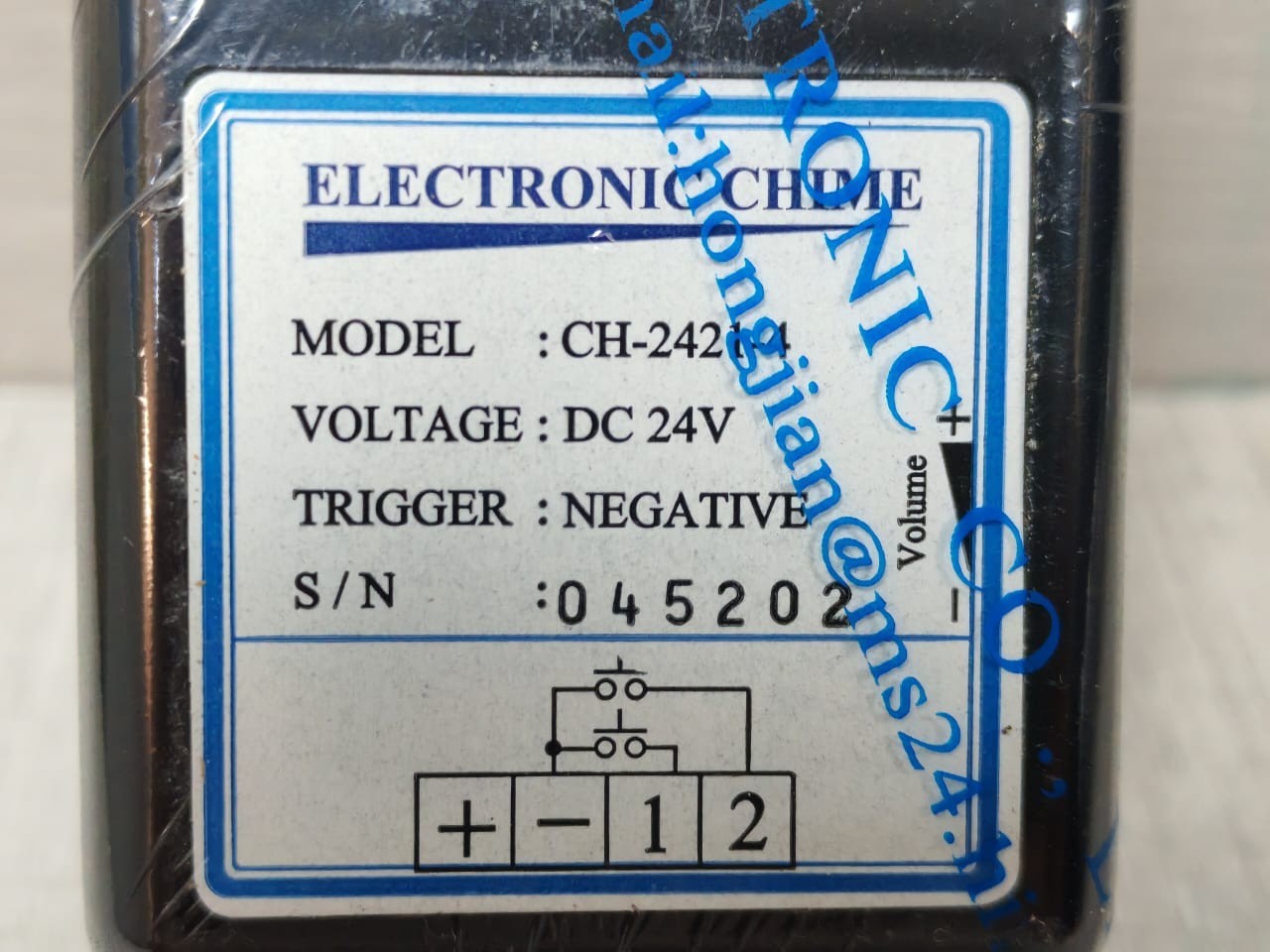 ELECTRONICS CHIME CH-2421-4 DC 24V -NEW WITH FILTHY BOX