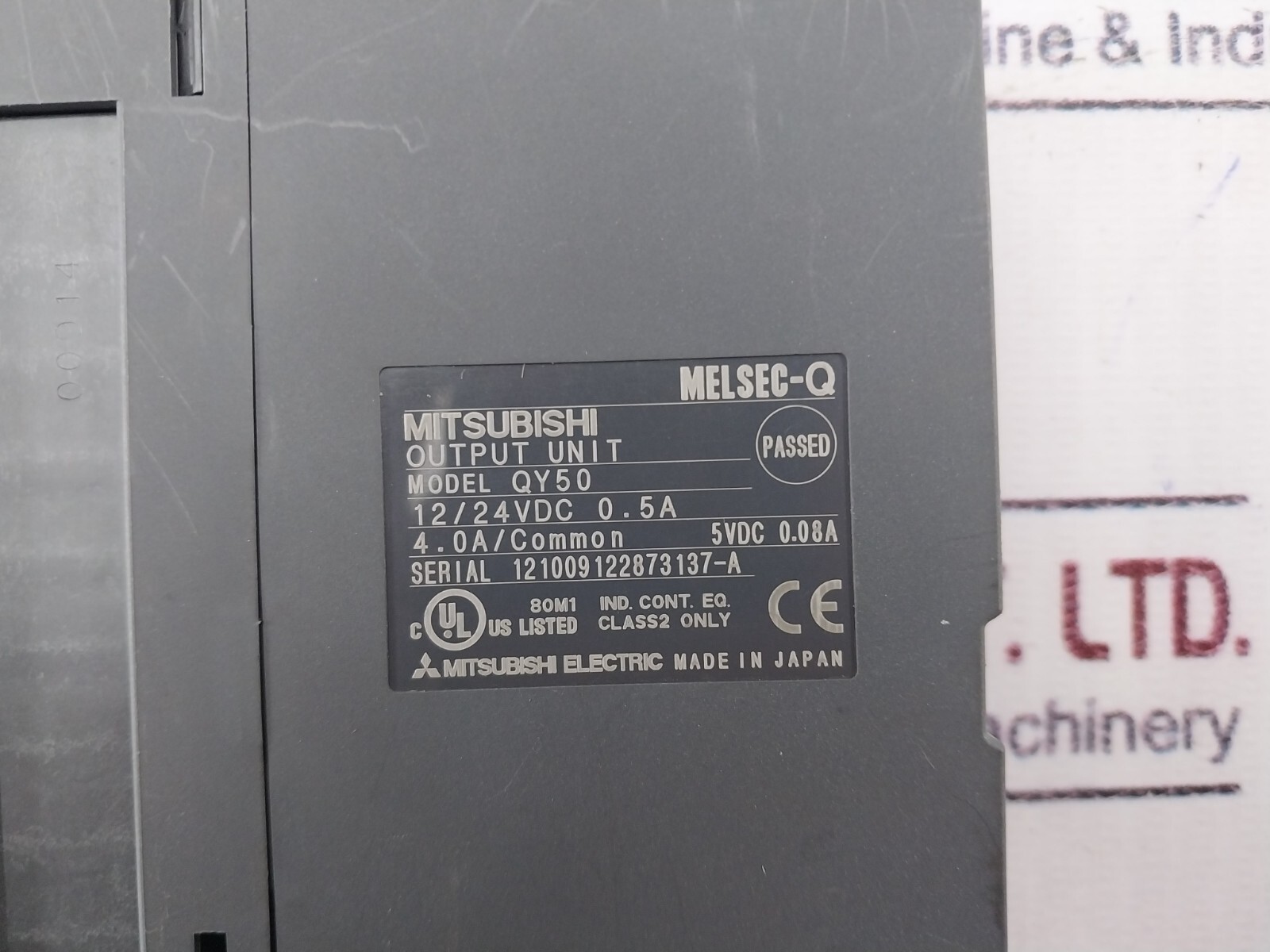 Mitsubishi Electric QY50 I/O Output Unit PLC Module 12/24VDC 0.5A
