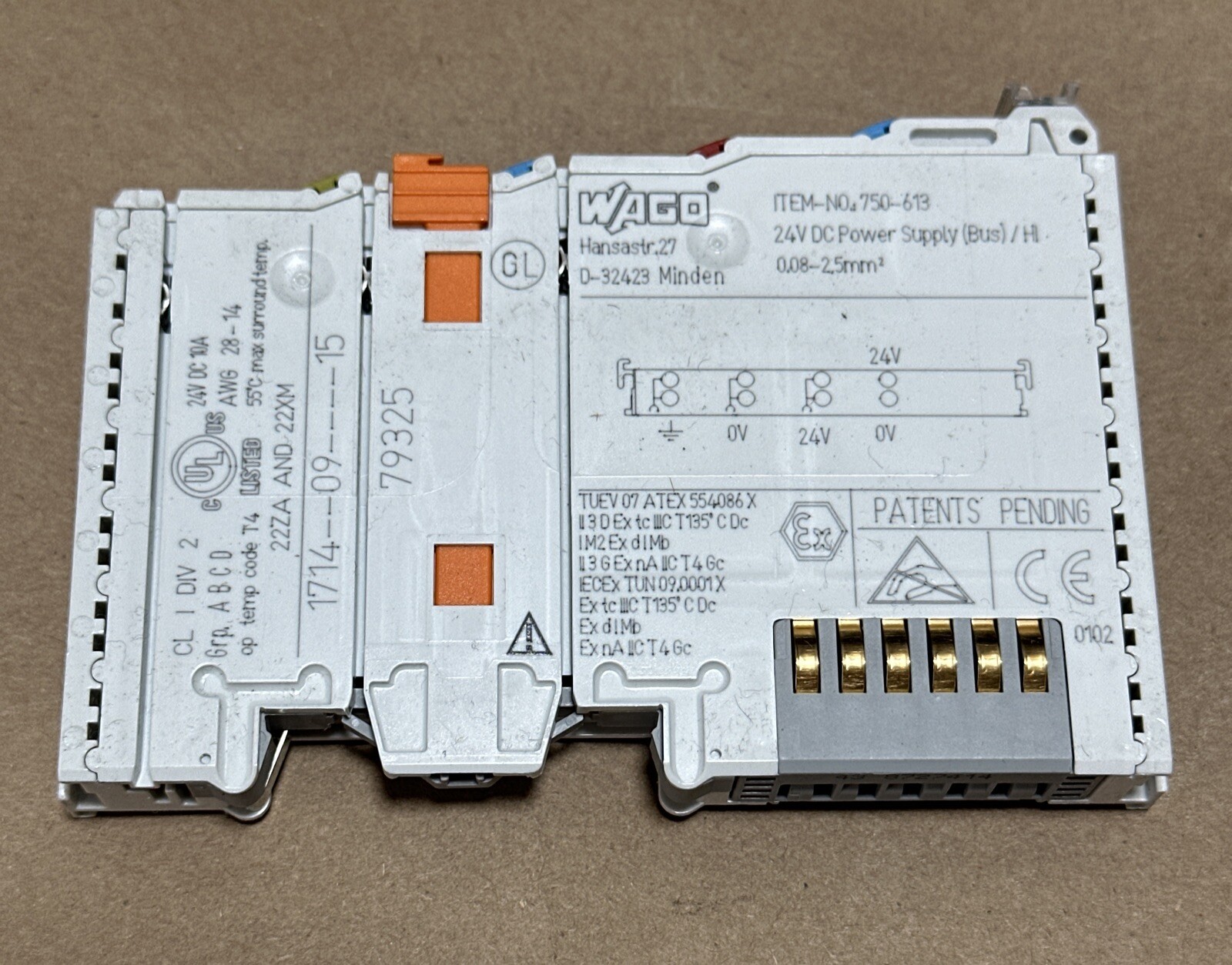 NEW IN BOX SURPLUS- WAGO I/O 750-613 Data Bus Module 24VDC || FAST SHIPPED 🇺🇸