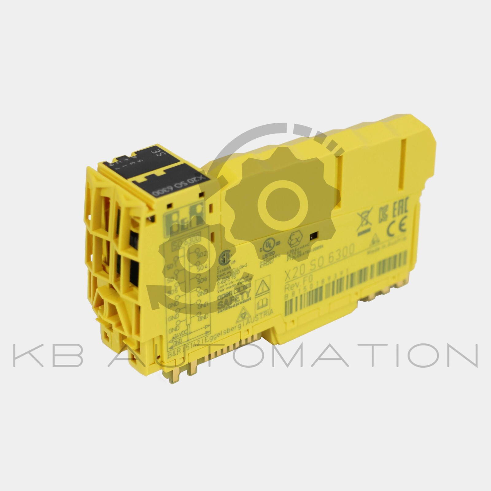 B&R Automation X20SO6300 X20 SafeIO 6-point safe digital output module