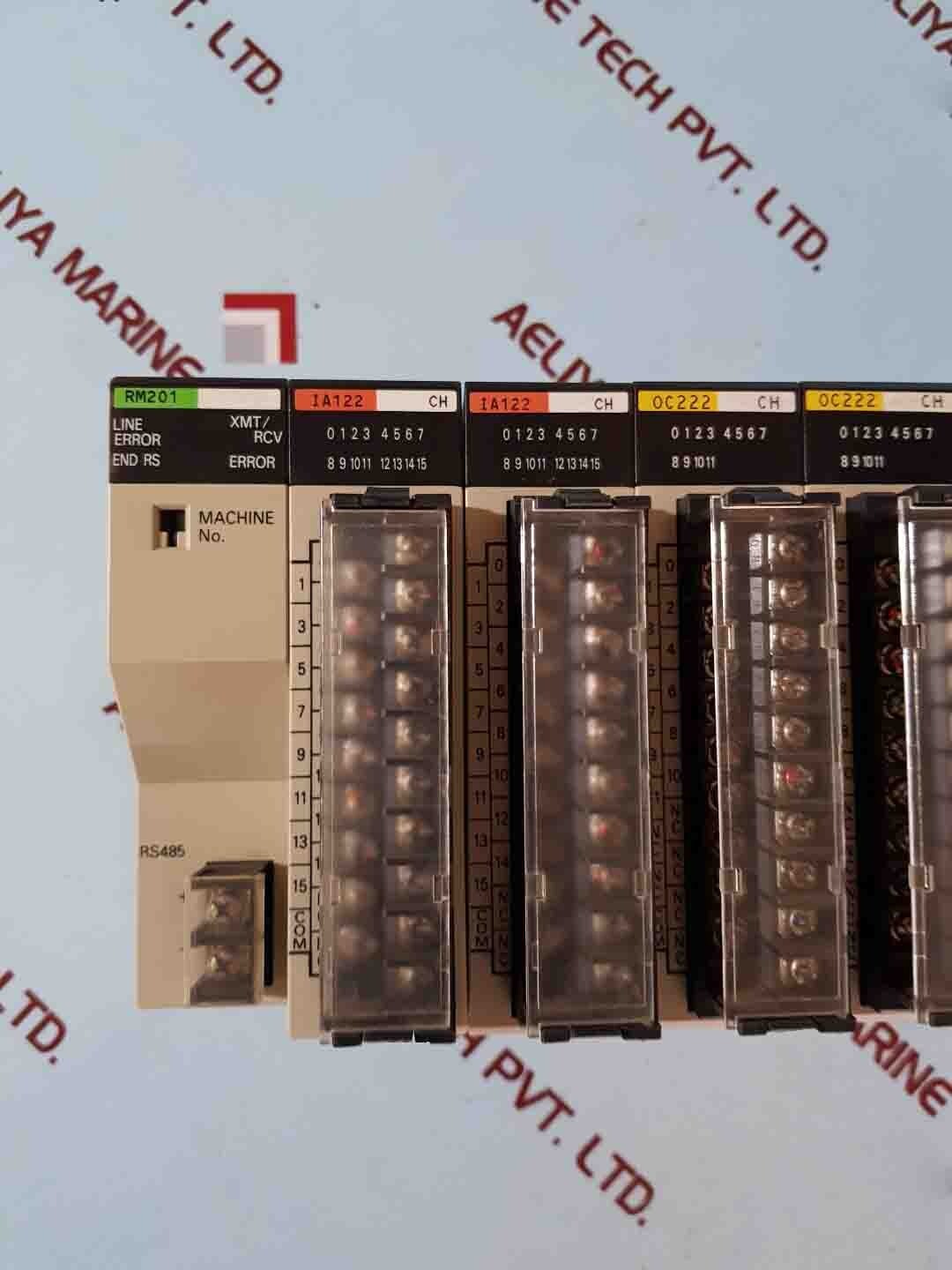 Omron sysmac c200he,rm201,ia122,oc222,oc224,pa204r module rack