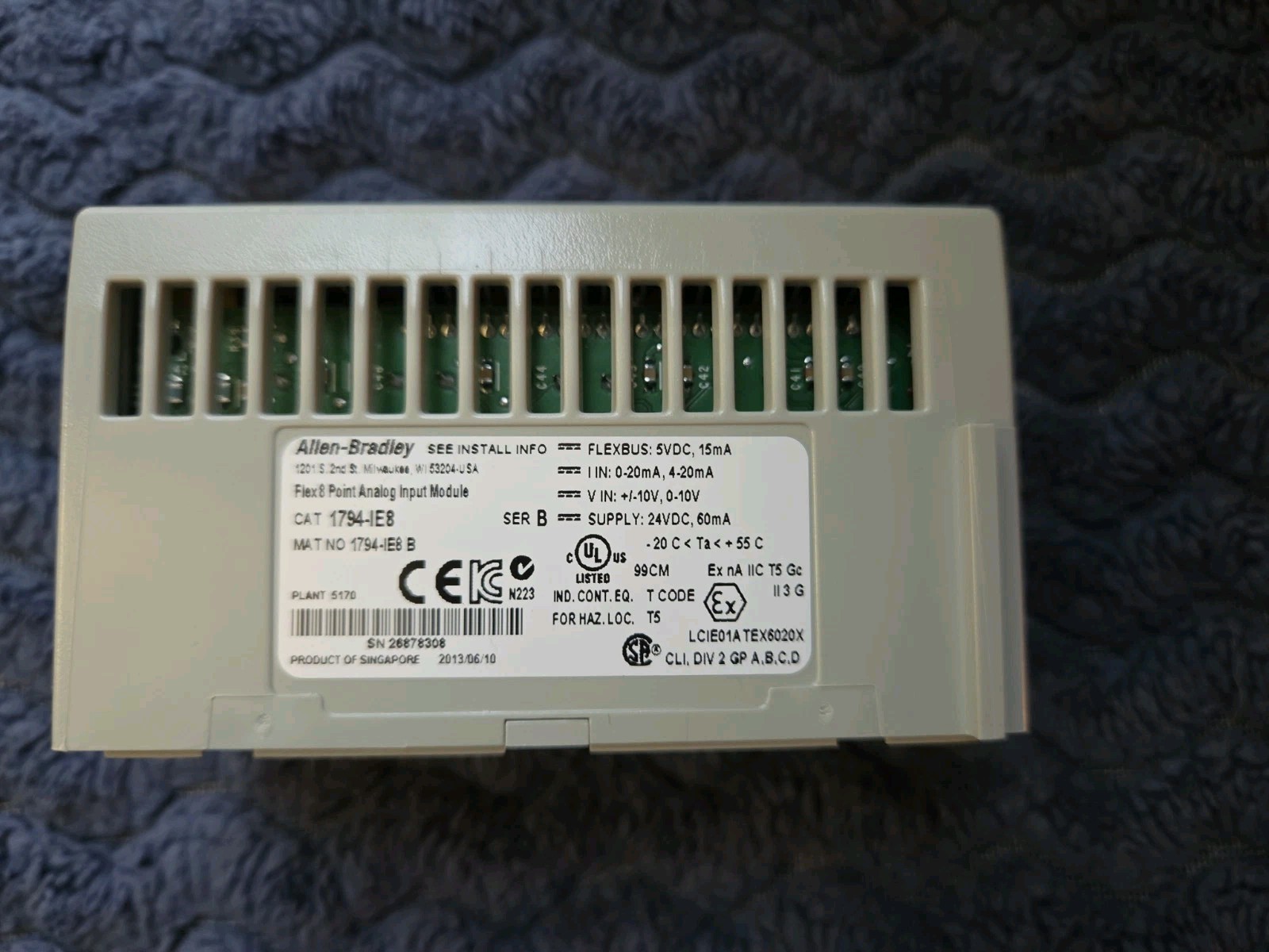 Allen-Bradley 1794-IE8 Flex 8 PointAnalog Input Module SER B 1794IE8