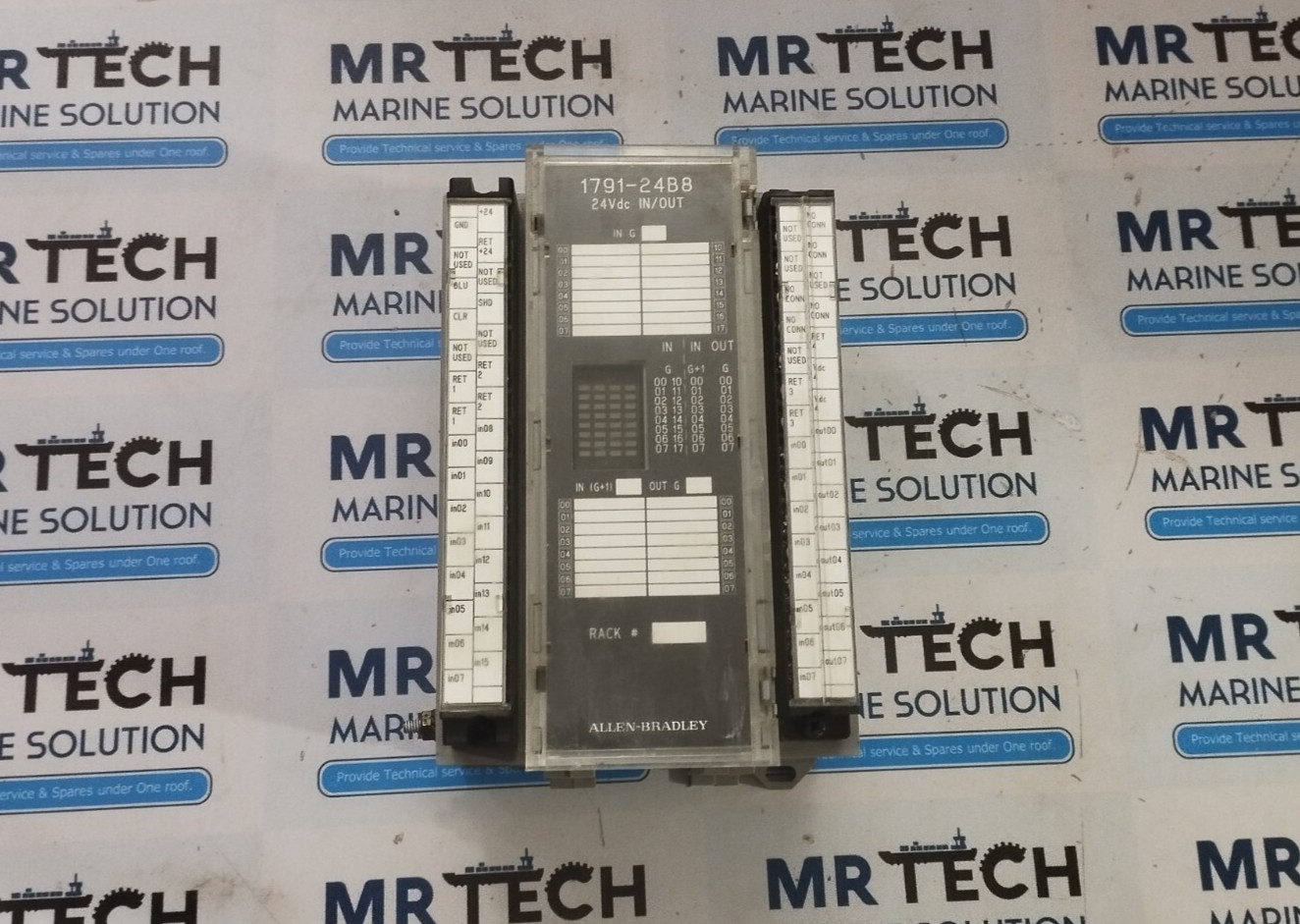 Allen-Bradley 1791-24B8 Block I/O Module Series B 19.2-30vdc 300ma 10-30vdc