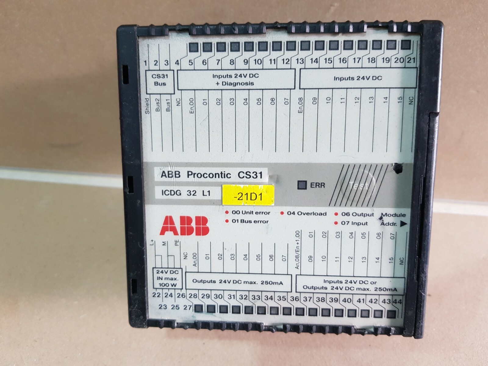 ABB procontic cs31 icdg 32l1 gjr5251400r0101 Input/Output Unit