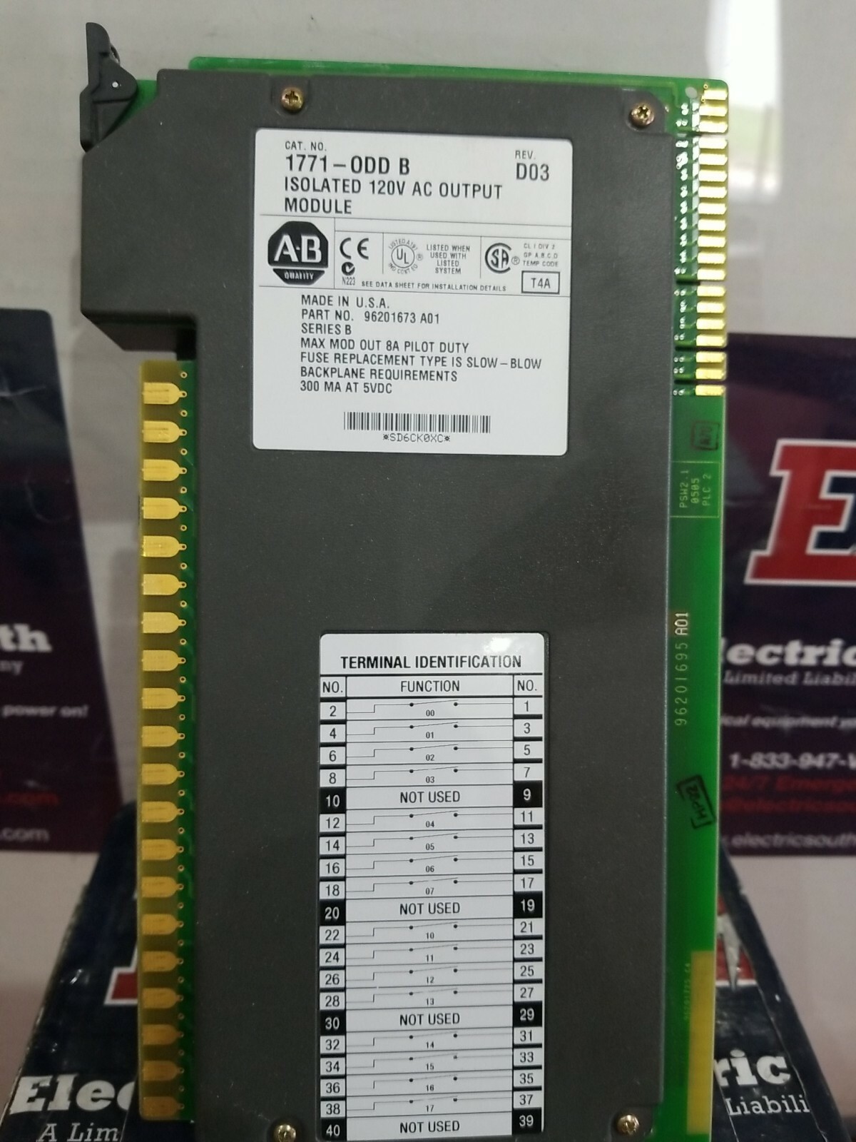 Allen Bradley 1771-ODD B Isolated 120V AC Output Module 1771ODD