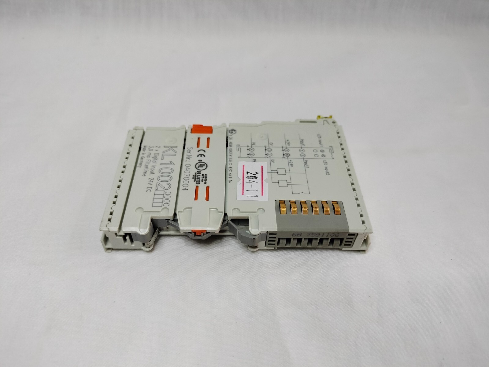 RS KL1002 2x Digital Input Terminal Programmable Controller Module