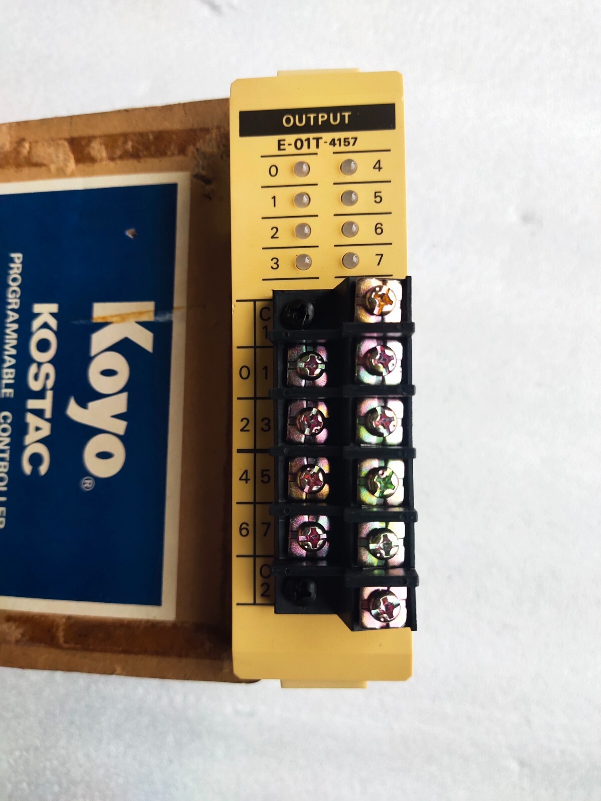 KOYO KOSTAC E-01T-4157 RELAY / OUTPUT PROGRAMMABLE CONTROLLER E01T-4157 OPEN BOX