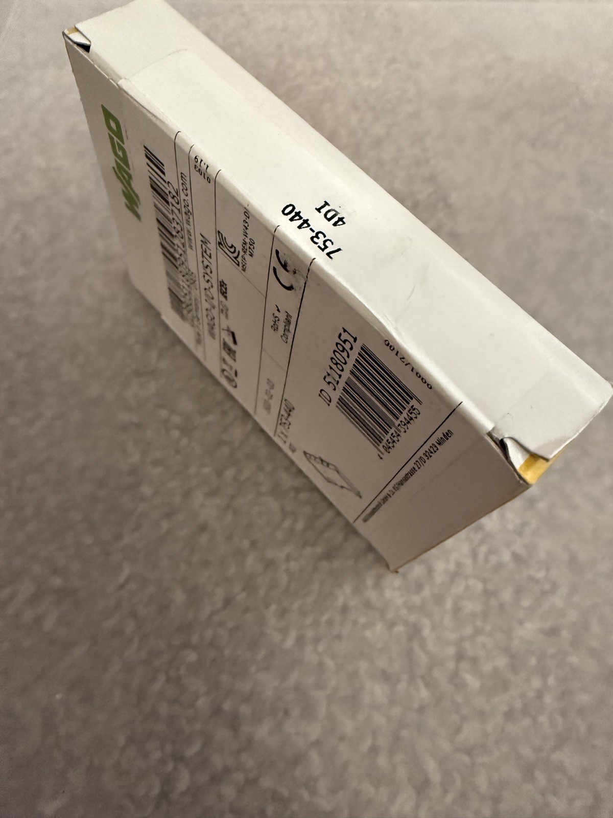 WAGO 753-440 4DI DIGITAL INPUT MODULE: 4 CHANNELS, Factory Sealed