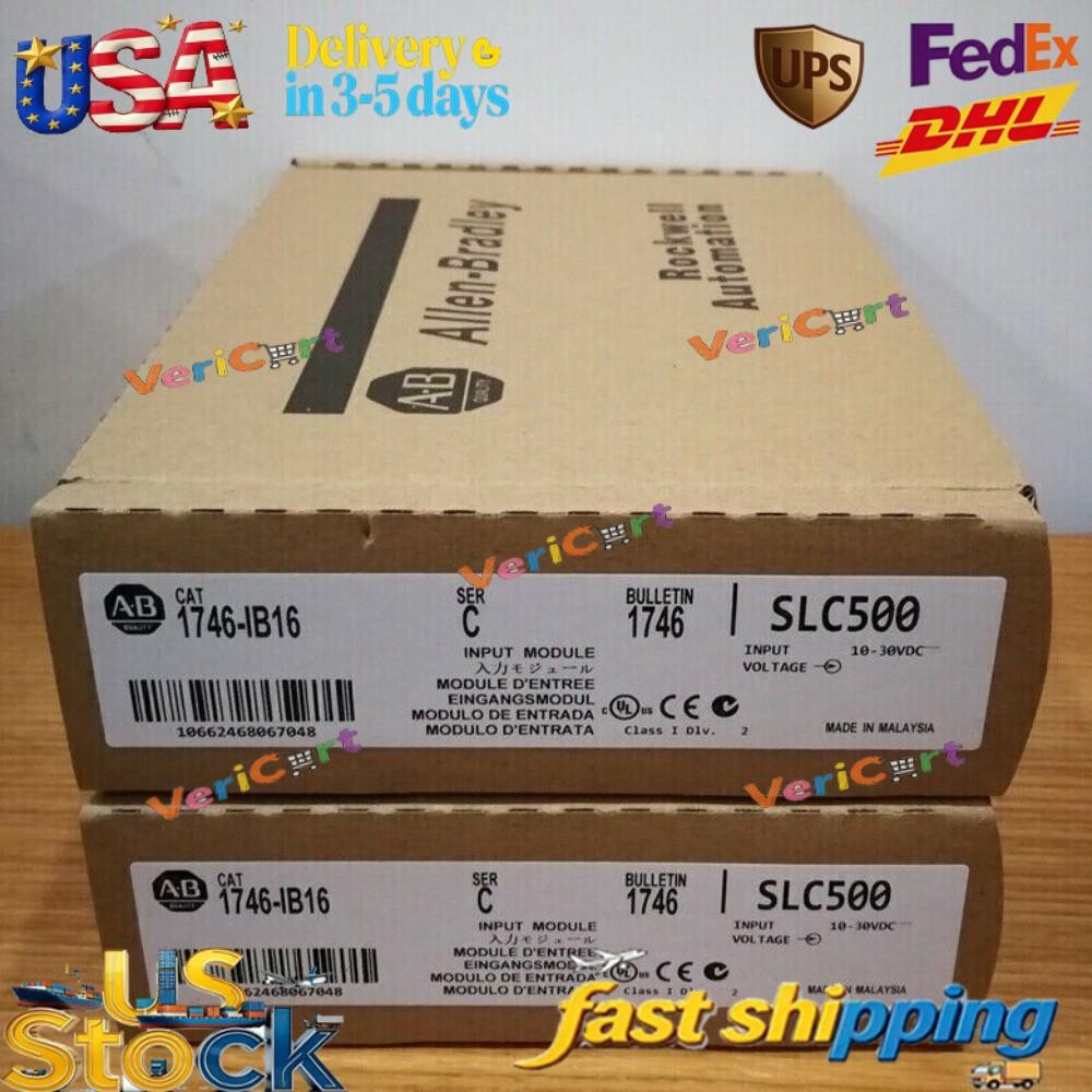 Allen-Bradley 1746-IB16 SER D SLC 500 PLC Digital Input Module US Free Tax