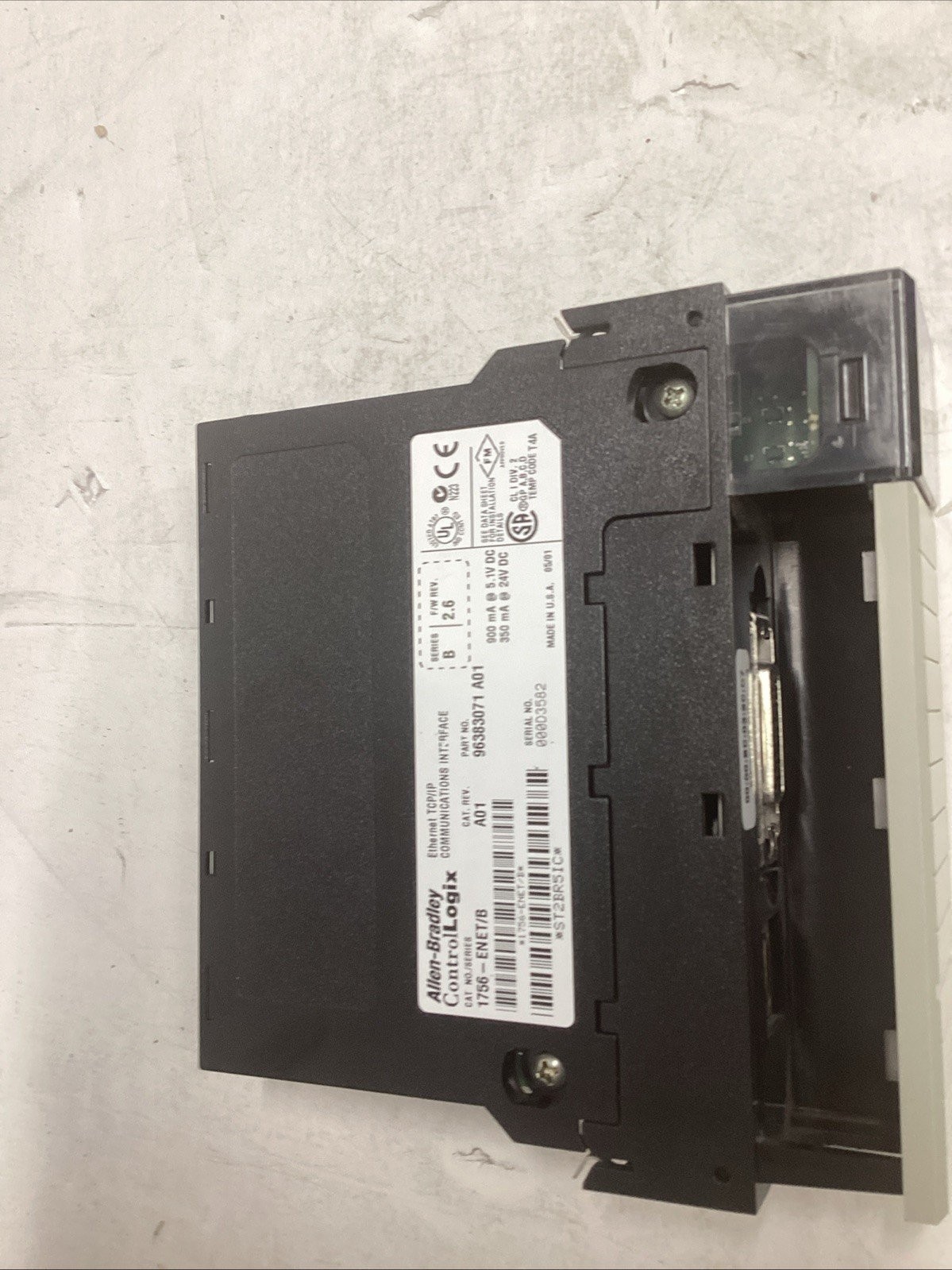 Allen-Bradley Ethernet TCP/IP Communications Interface 1756-ENET/B H-850