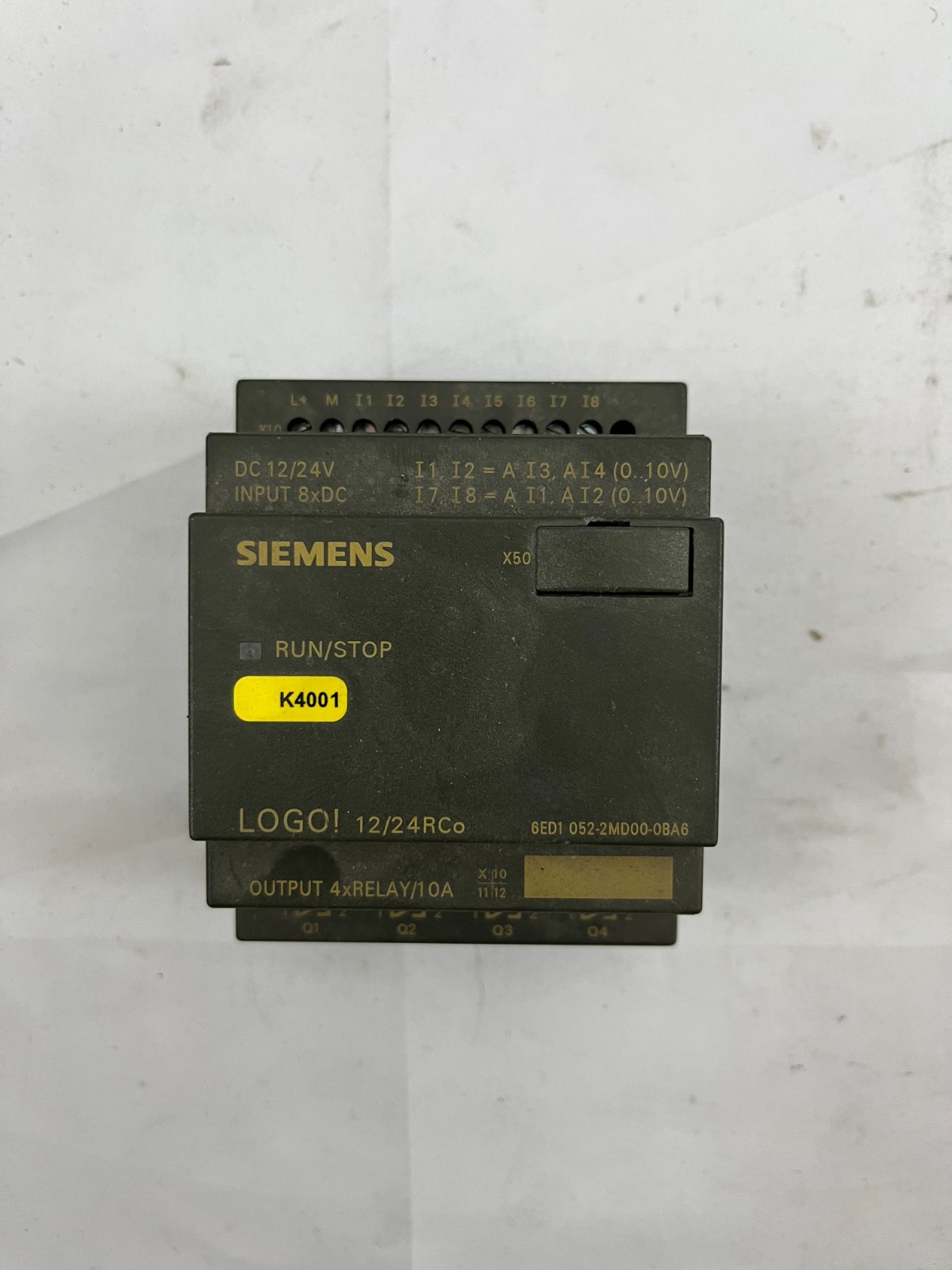 Siemens LOGO! 12/24RCo Logic Module 6ED1 052-2MD00-0BA6 | 8DI/4Relay DO | 12–24V