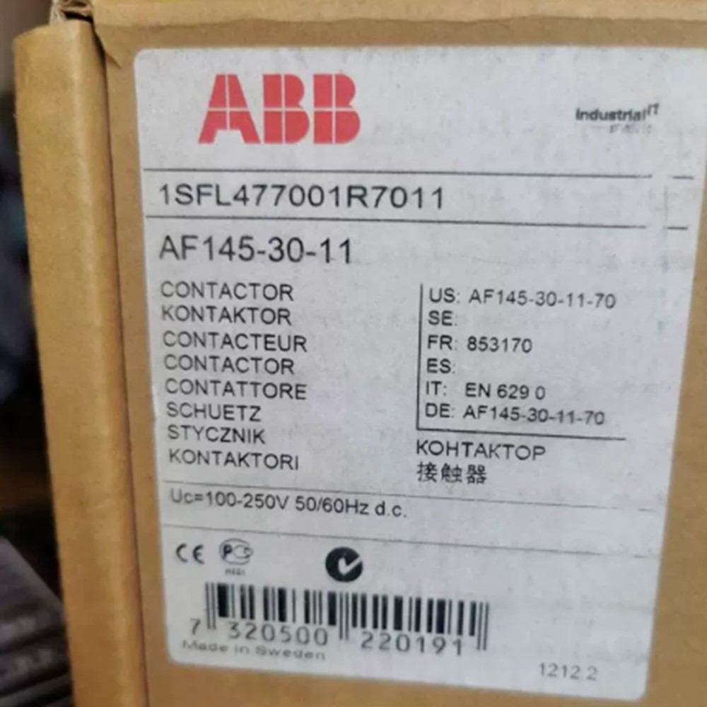 AF145-30-11 ABB Contactor 100-250V 20-60V 48-130V Fast Shipping US Free TAX