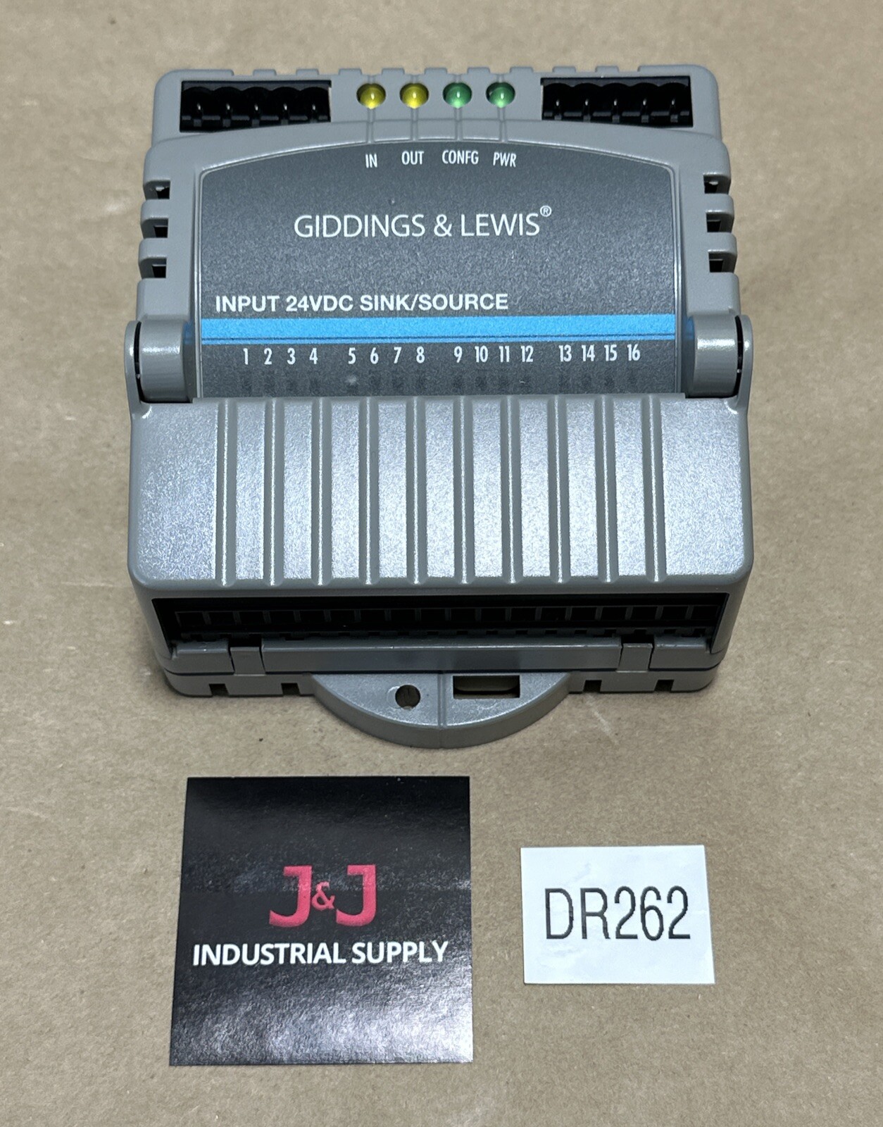 PREOWNED- Giddings & Lewis M.1300.7372 R1 Input Module 24VDC (16Pt) SINK/SOURCE