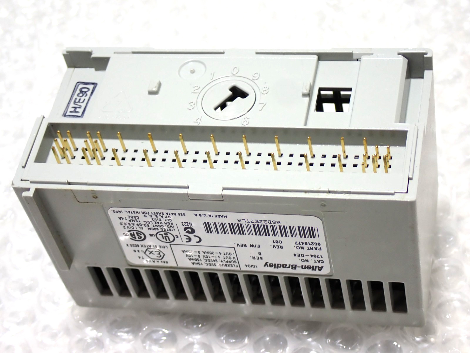 ALLEN BRADLEY 1794-OE4 “B” FLEX I/O ANALOG OUTPUT MODULE