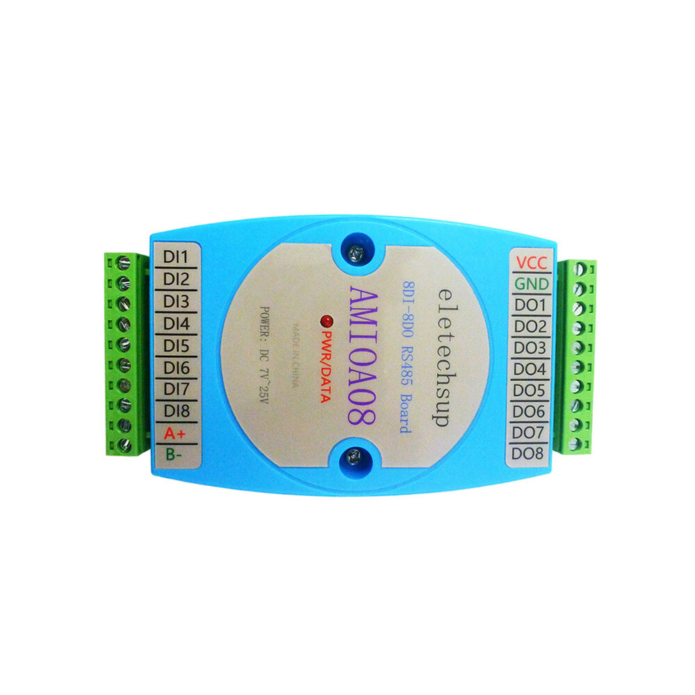 8DI-8DO Digital Input and Output Module OptocouplerIsolated RS485 MODBUS RTU