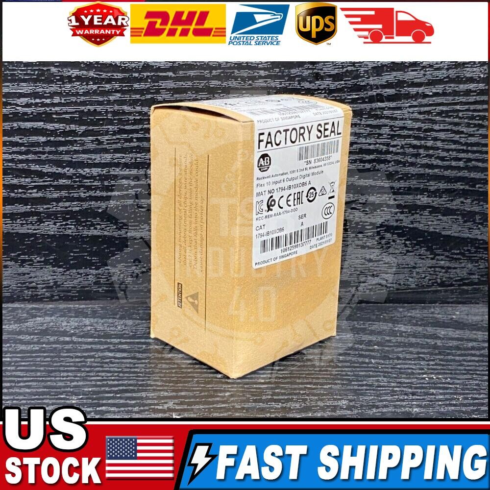 NEW Sealed 1794-IB10XOB6 A Flex I/O 24VDC Sink Input / Source Output US Free Tax