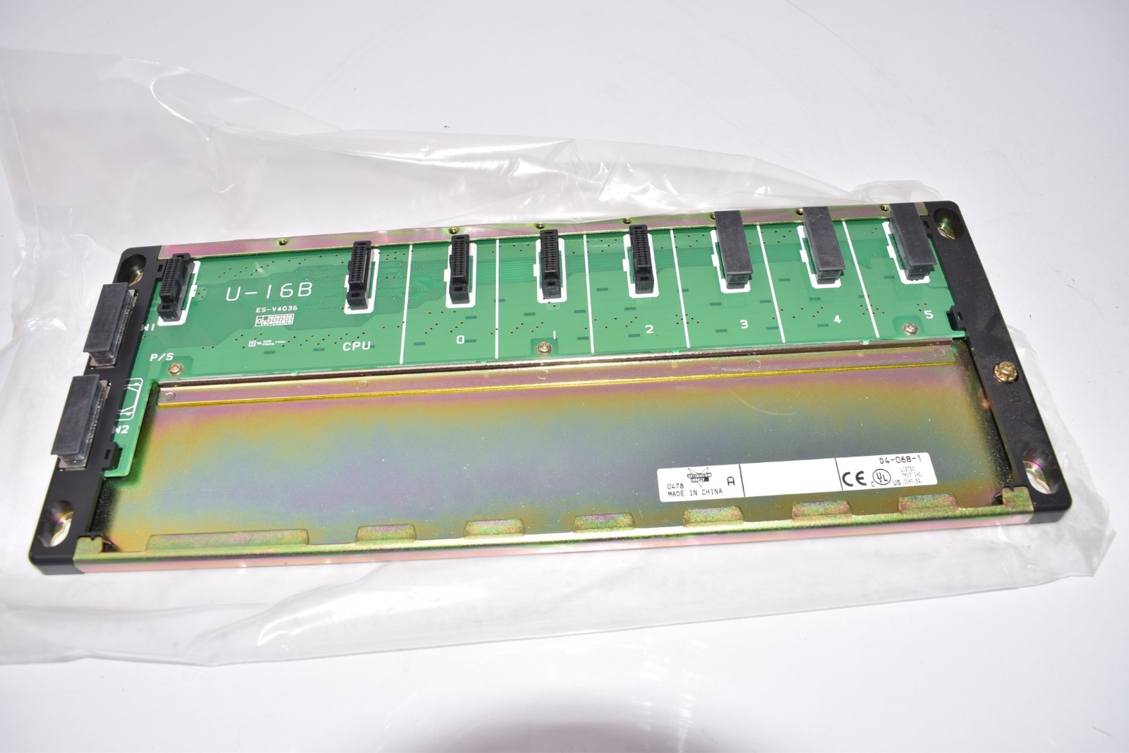NEW Automation Direct D4-06B-1 DirectLOGIC DL405 I/O base, 6-slot, Panel Mount