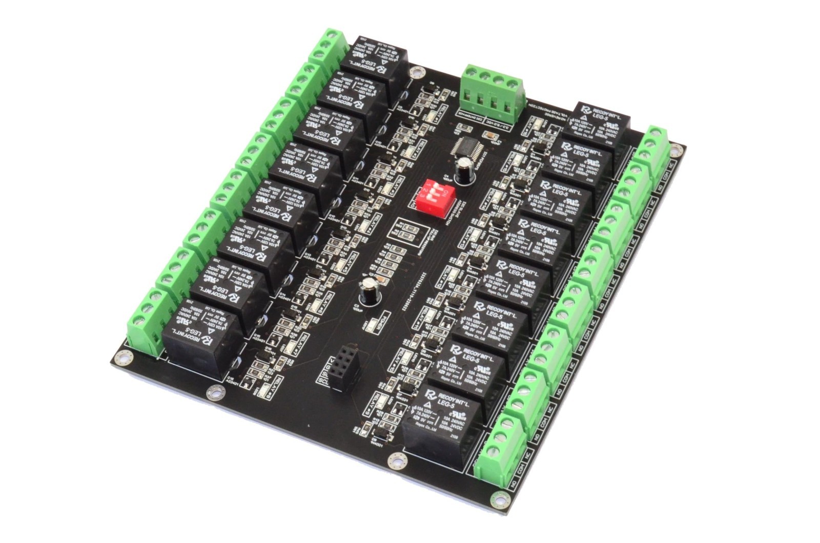 16 Channel I2C Relay Module for Arduino Raspberry Pi ESP32 – 10A, LED Indicator,