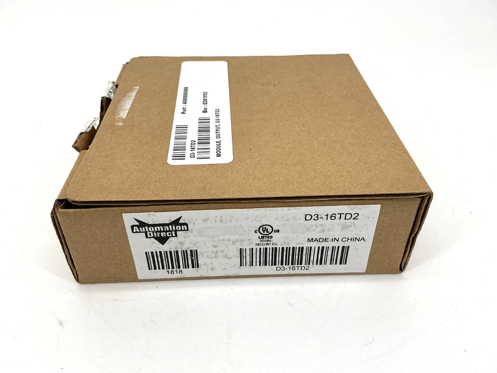 New Automation Direct D3-16TD2 Output Module 16-Point 5A 5-24VDC D316TD2