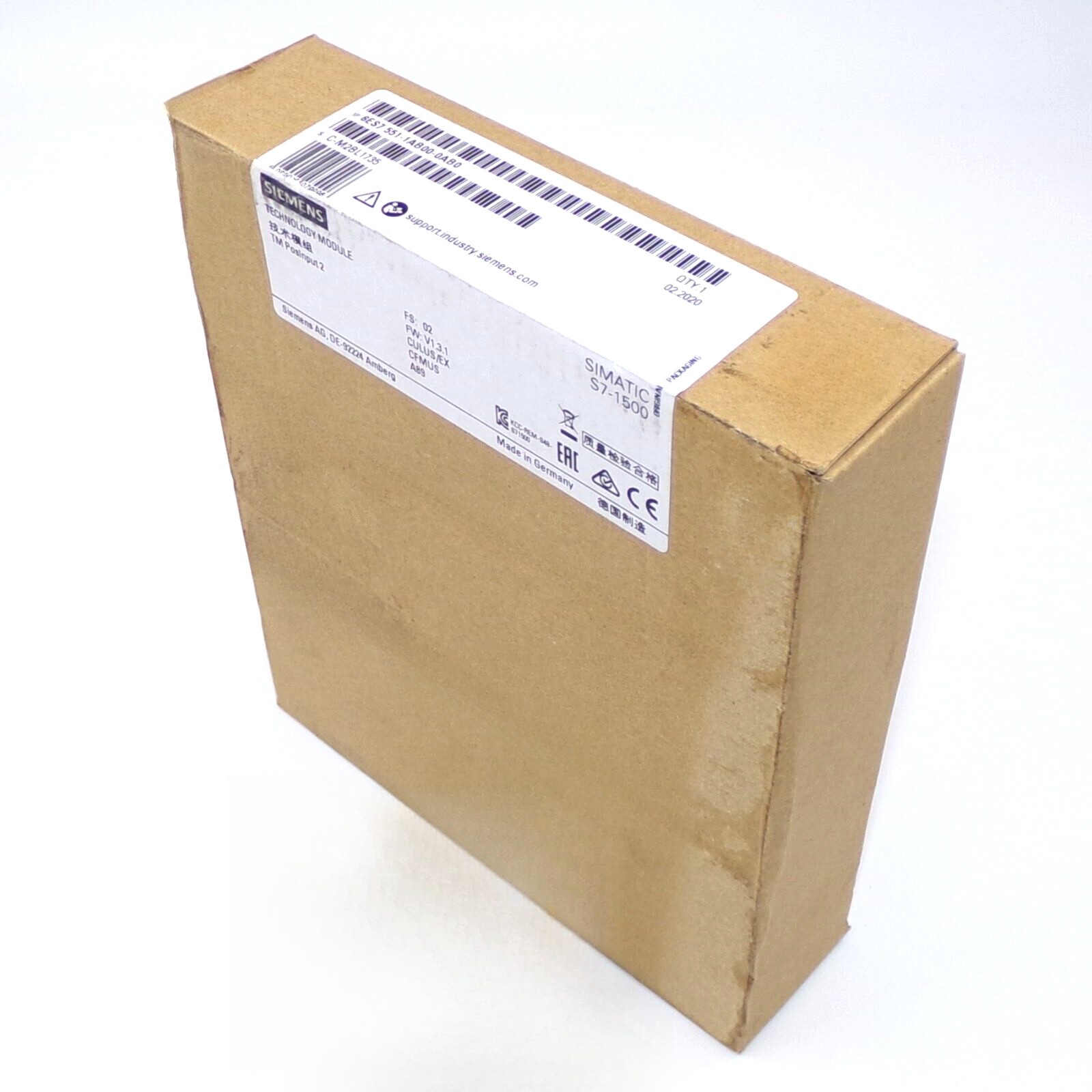 Siemens SIMATIC S7-1500 TM Posinput 2 Technology Module 6ES7551-1AB00-0AB0