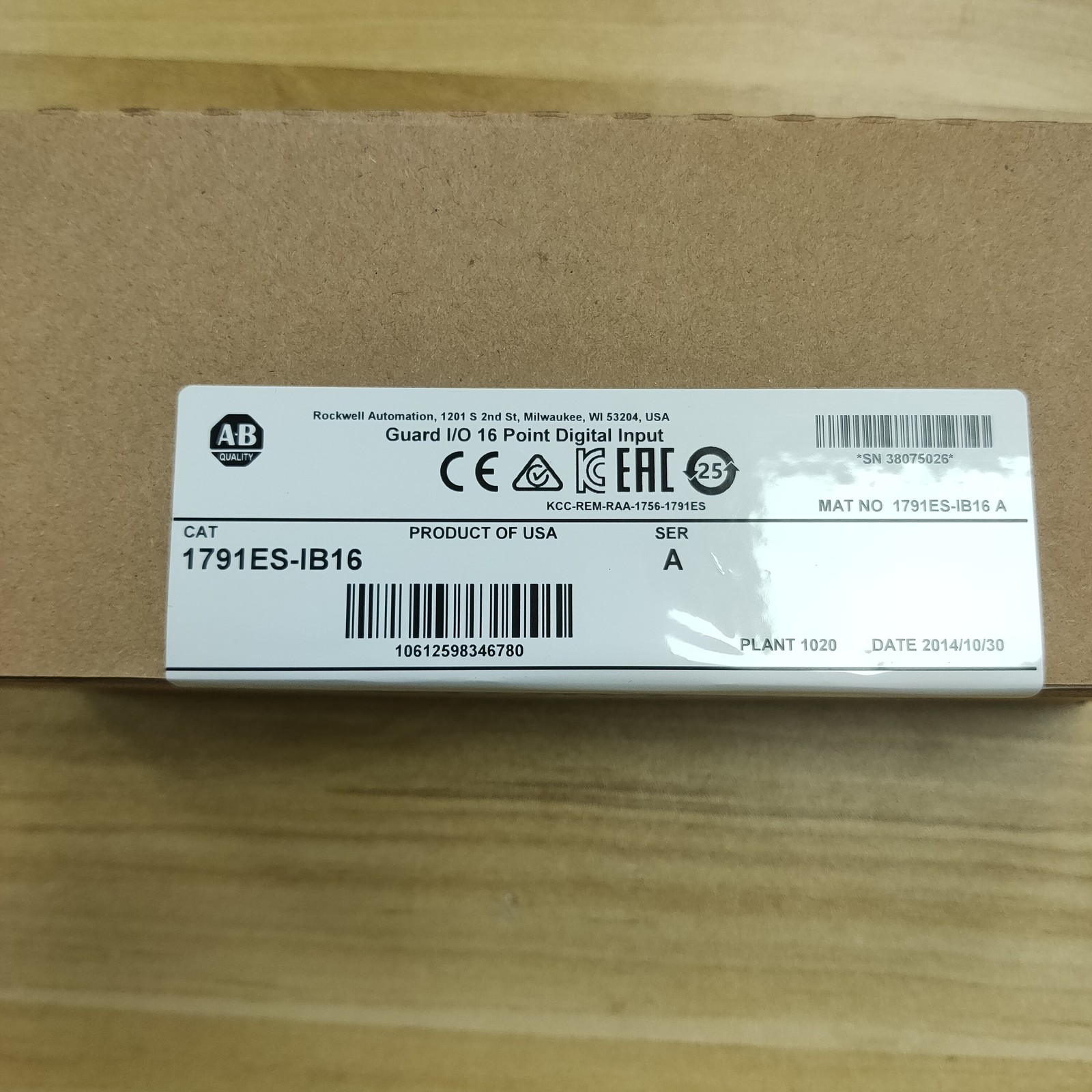 AB 1791ES-IB16 /A Ethernet IP CompactBlock Input Module New Factory Sealed