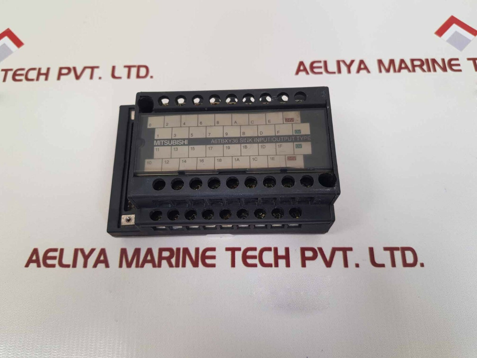 Lot of 2X MITSUBISHI A6TBXY36 Sink Input/output Block Type Terminal Board 24V