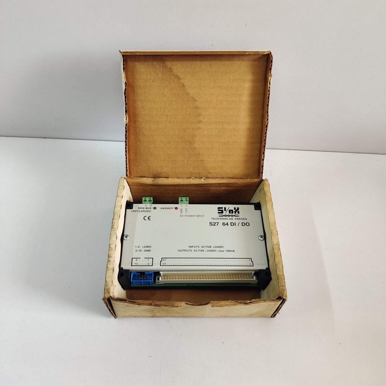 SIOX S27 64-DI/DO INPUT OUTPUT MODULE TELEFRANG 6SS27
