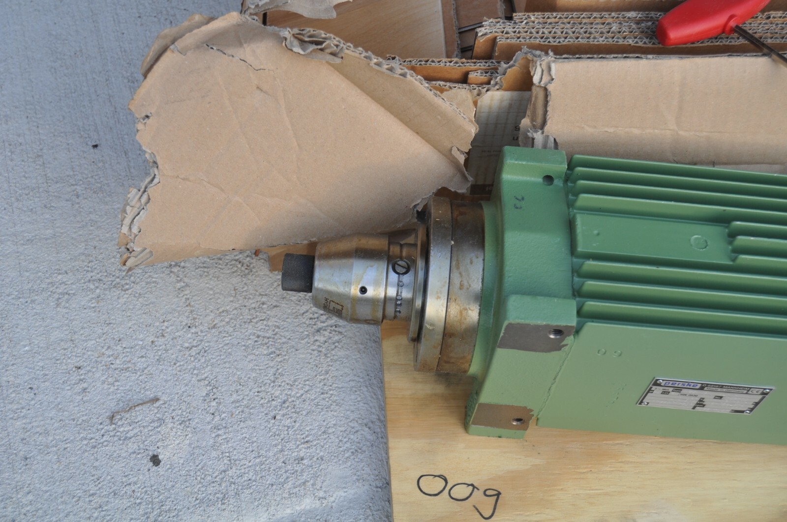 PERSKE MILLING SPINDLE MOTOR KRSV 61.13 ETP HYDROGRIP NEW