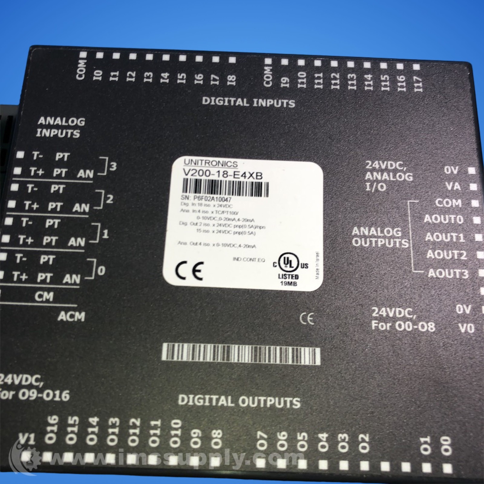 Unitronics V200-18-E4XB Snap-In I/O Module 1520