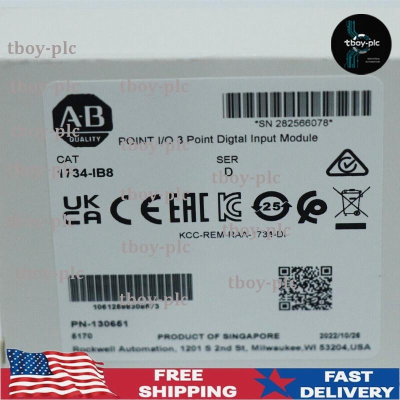 New Factory Sealed Allen Bradley 1734-IB8 POINT I/O 8 Point Digtal Input Module
