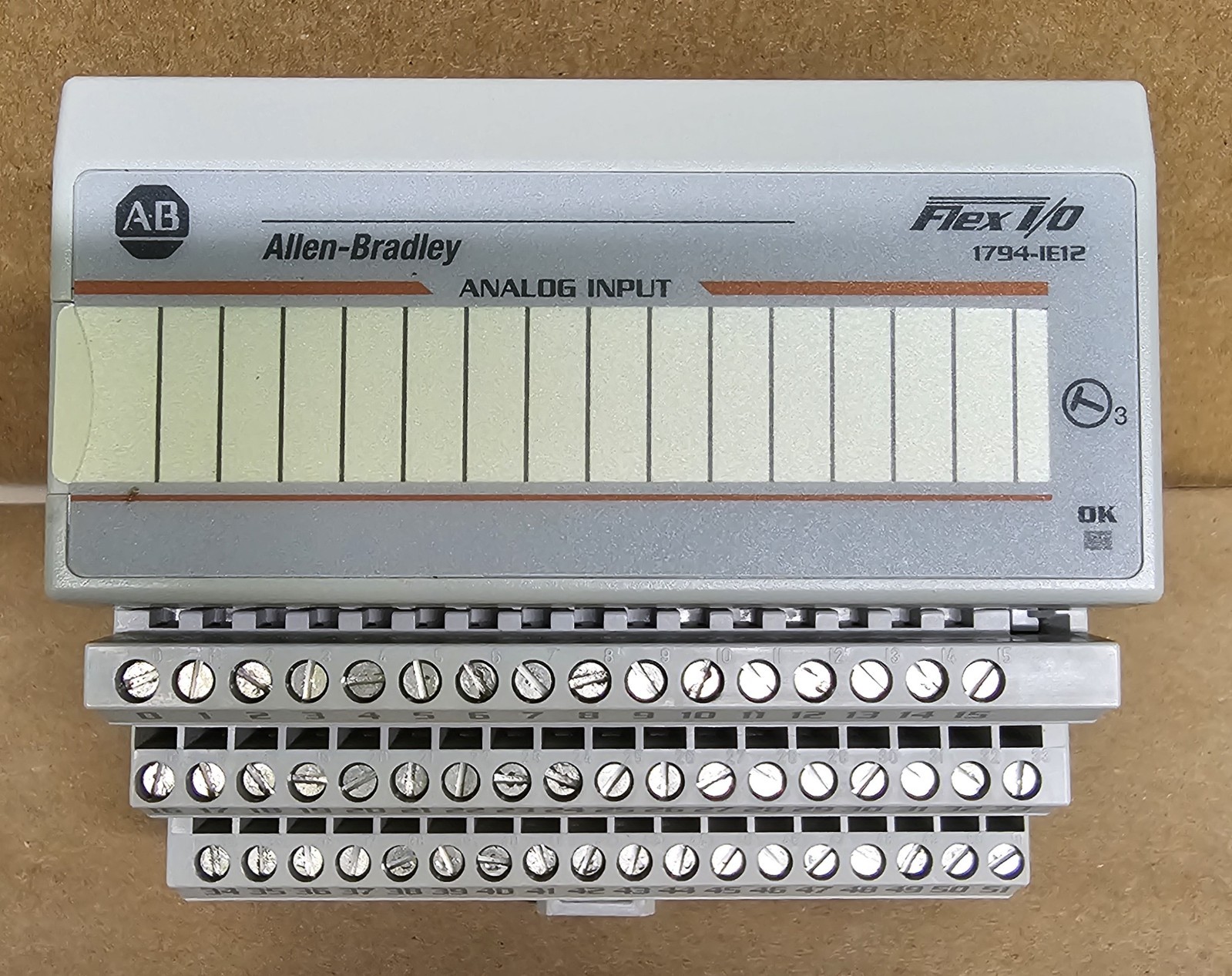 Allen Bradley 1794-IE12 Ser A Flex 12 Point Input Module w/ 1794-TB3G Base