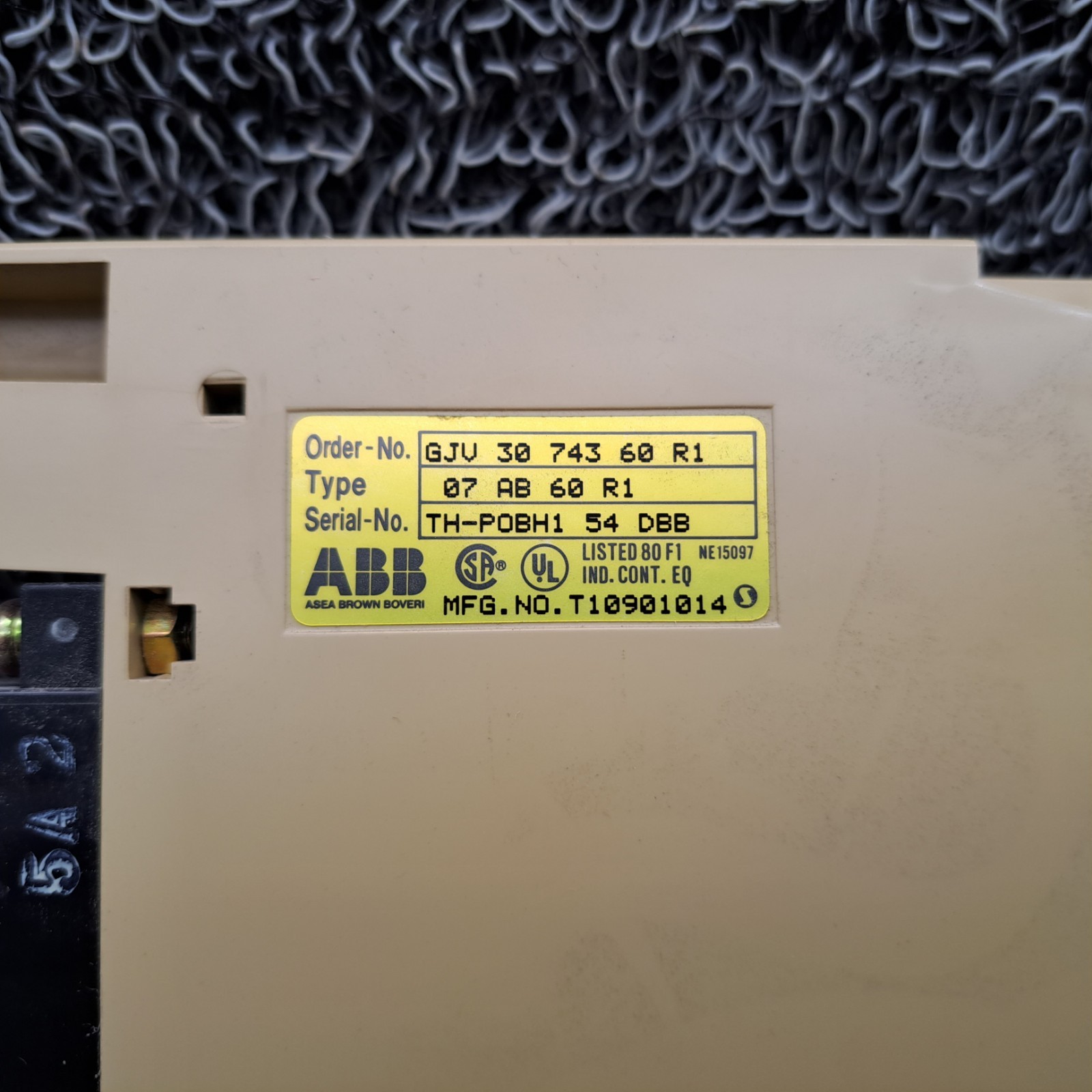ABB. Style, 07 AB 60 RI. Binary Input Module Procontic T200