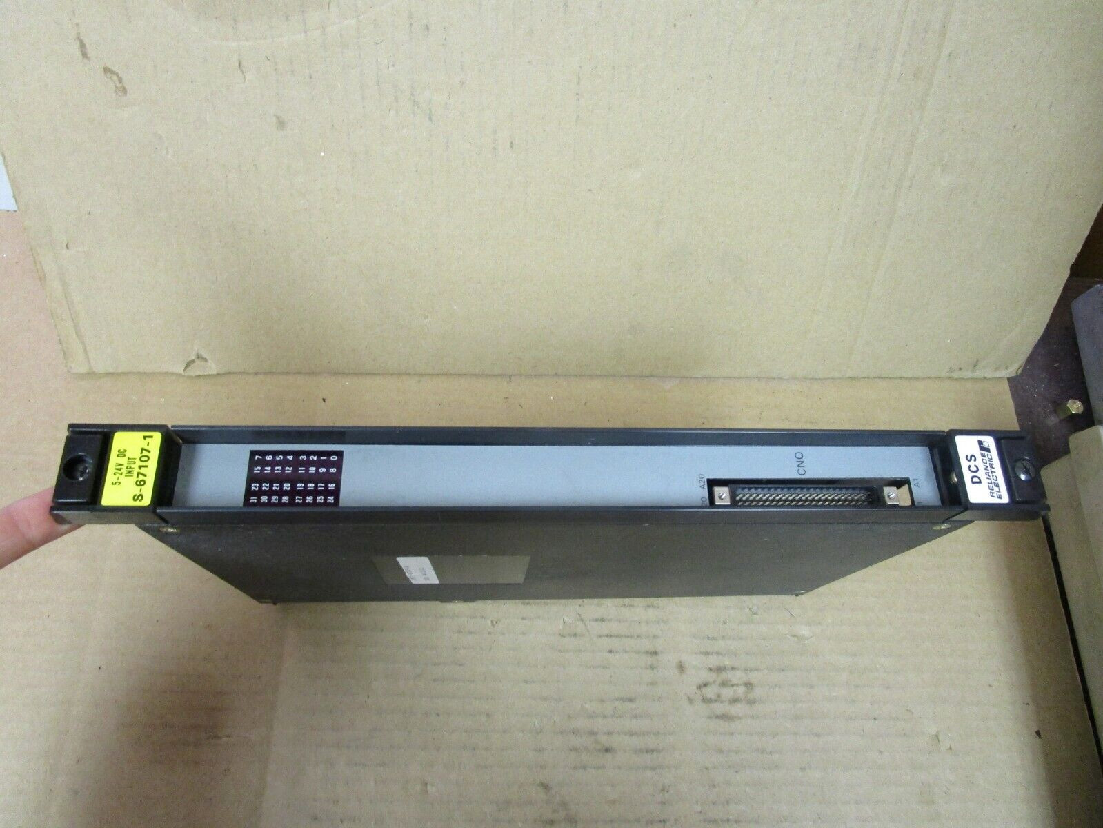 RELIANCE ELECTRIC INPUT MODULE S-67107-1 5-24Vdc S-67107-1A