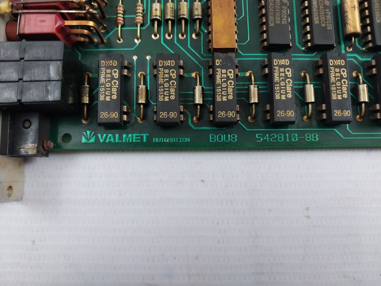 VALMET AUTOMATION BOU 8A Binary Output Unit 542810-8A MT038 M8512311 M1