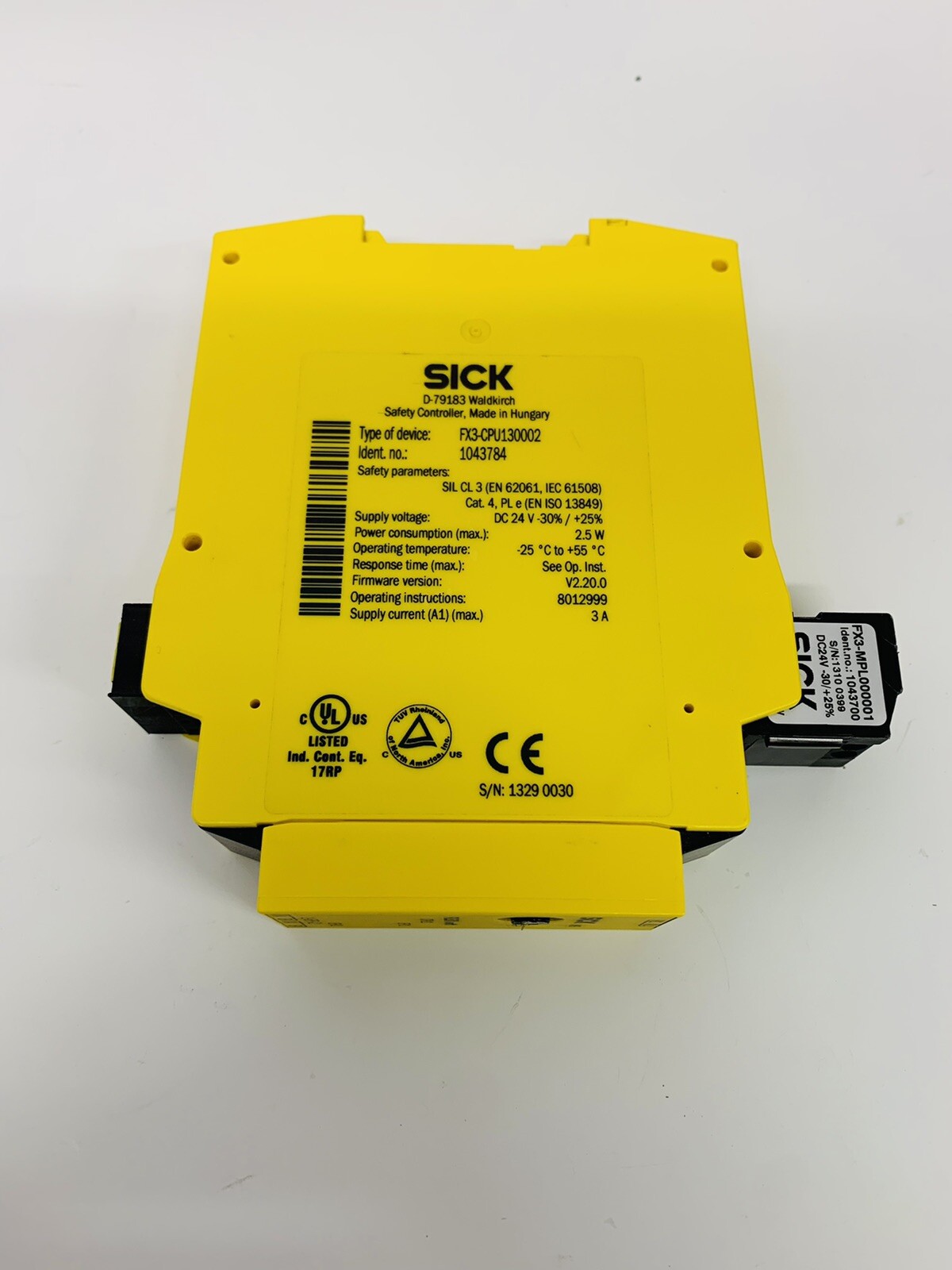 Sick 1043784 FX3-CPU130002 Safety Controller Module *SHIPS from USA*