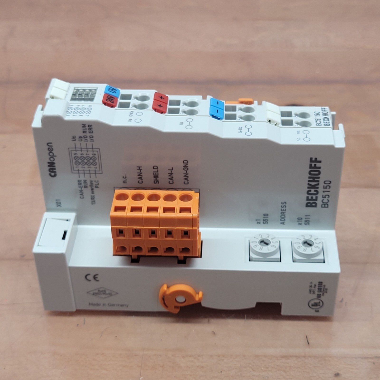 BeckHoff BC5150 Bus Terminal Controller, 10A, 24VDC, 60mA – USED
