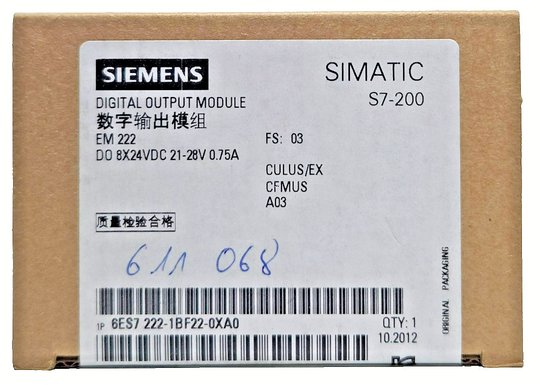 Siemens SIMATIC S7-200 EM 222 6ES7222-1BF22-0XA0 8DA DC 24V New