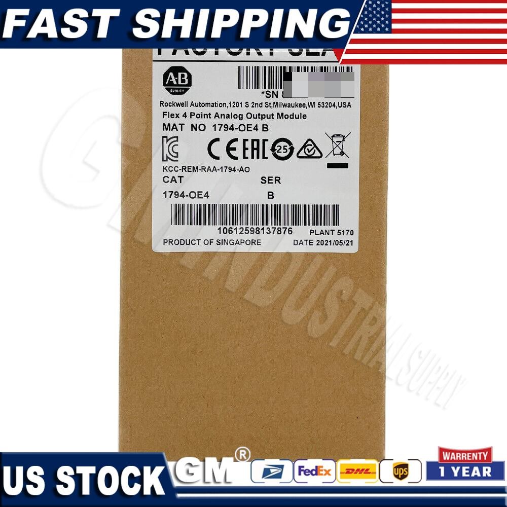 New AB 1794-OE4 SER B Flex 4 Point Analog Output Module 1794OE4 US Free Tax