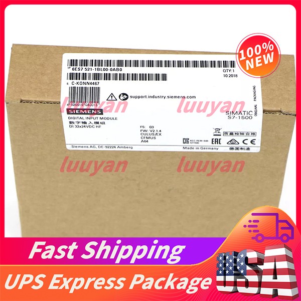 6ES7 521-1BL00-0AB0 Free Shipping Brand New Siemens 6ES7 521-1BL00-0AB0