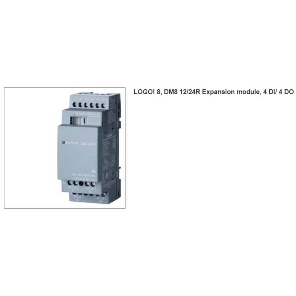 New Siemens 6ED1055-1FB00-0BA2 6ED10551FB000BA2 LOGO DM8230R expansion module