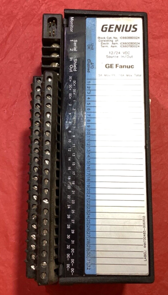 GE FANUC Genius IC660BBD024 Electrical Input/Output Module