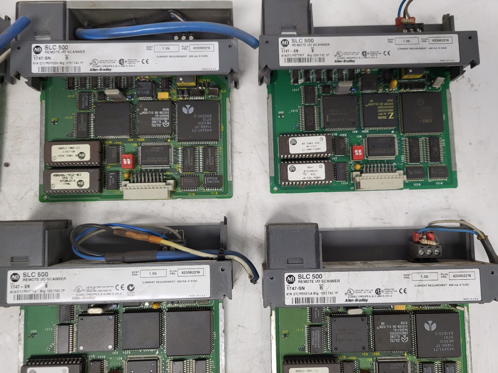 Lot of 27 Allen Bradley SLC 500 Remote I/O Modules – 4-CH. Scanner (1746-SN)