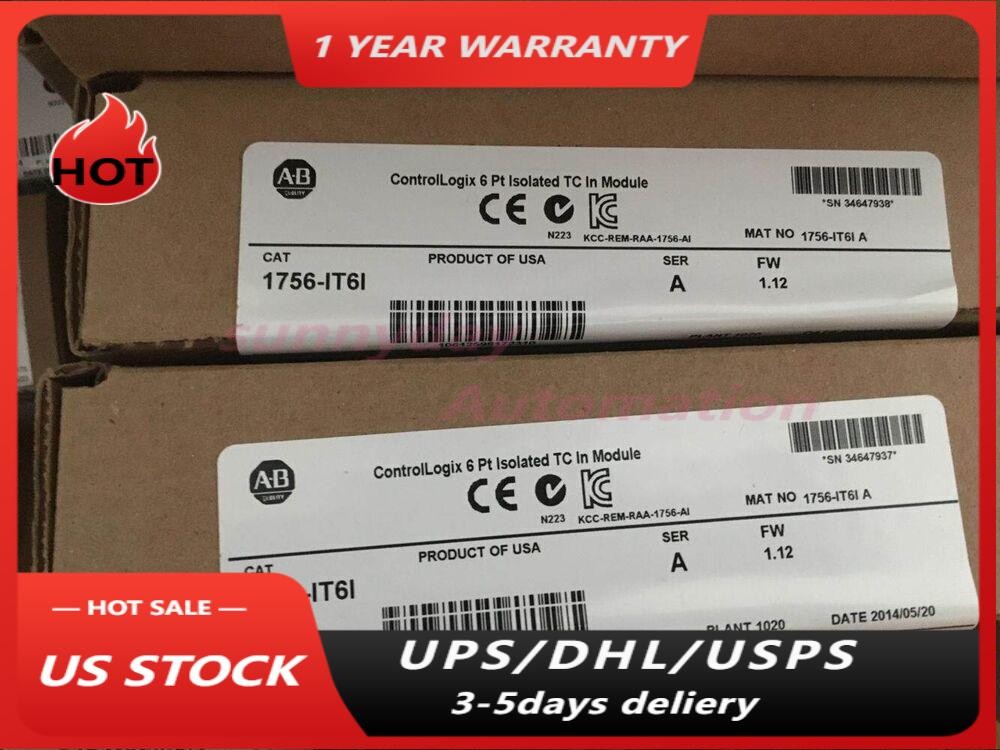 nEW IN BOX Allen-Bredley1756-IT6I /A ControlLogix 6 Point Isolated Input Module