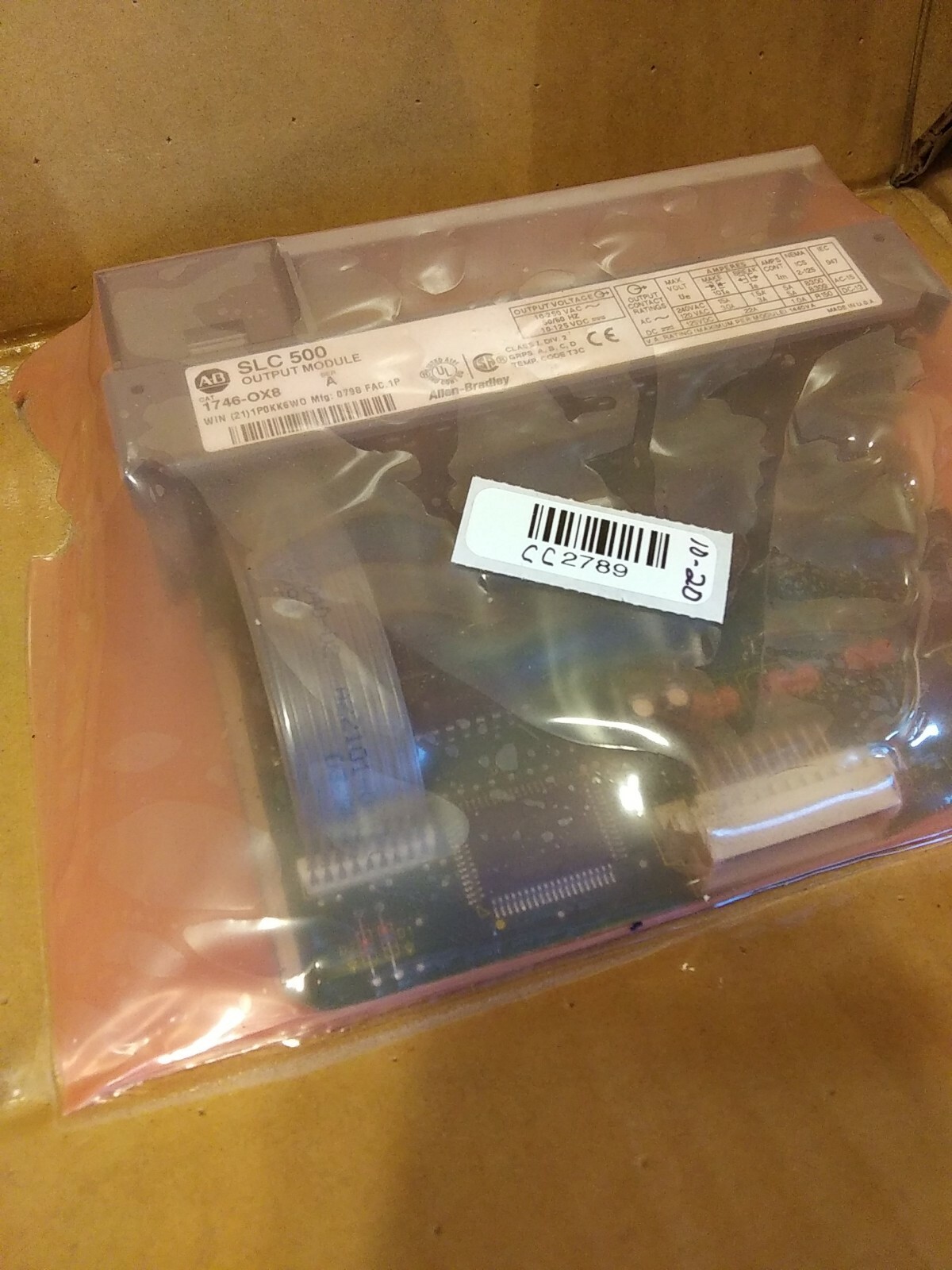 Allen Bradley 1746-0X8 Output Module SLC 500