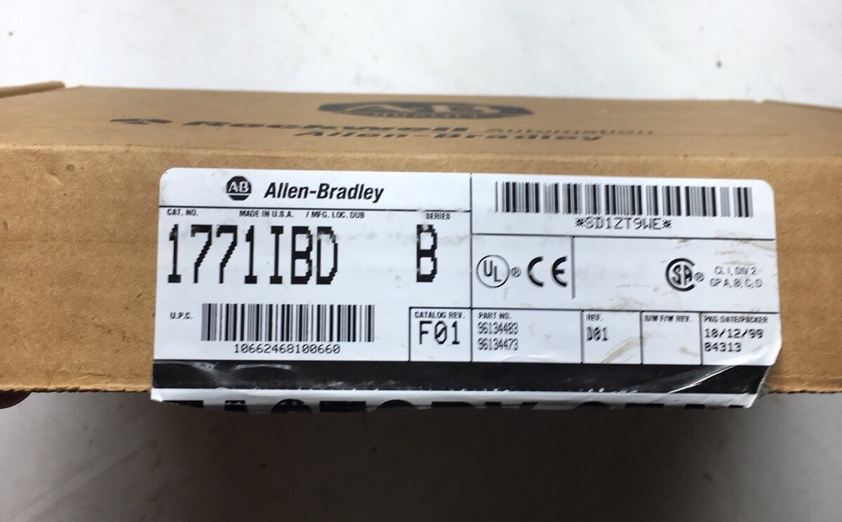 NEW 1771-IBD ALLEN-BRADLEY 1771IBD/B INPUT MODULE 10 – 30 VDC SERIES B NIB