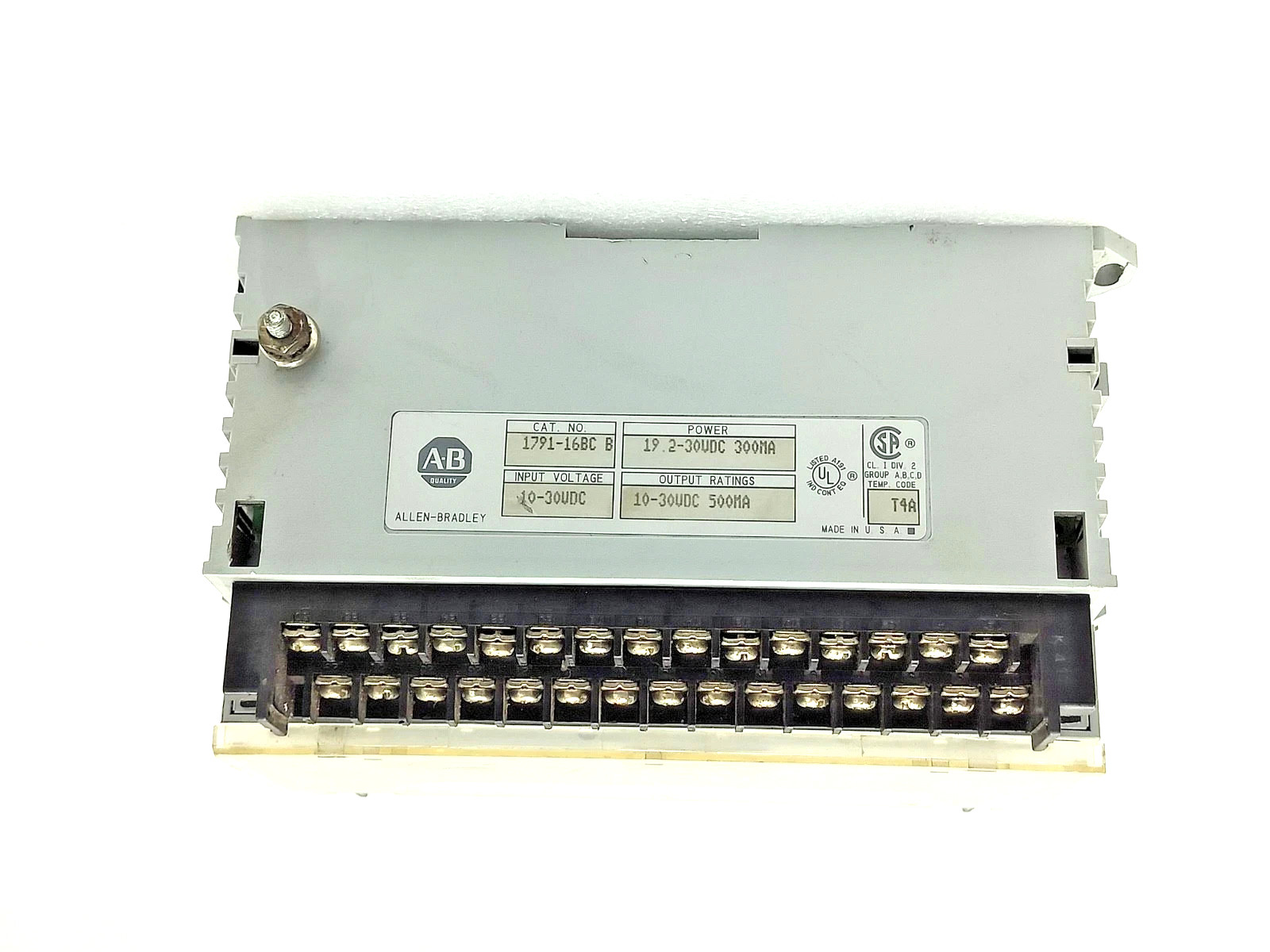 1791-16BC Allen-Bradley AC Block 10-30VDC with 16 point Input/Output Module