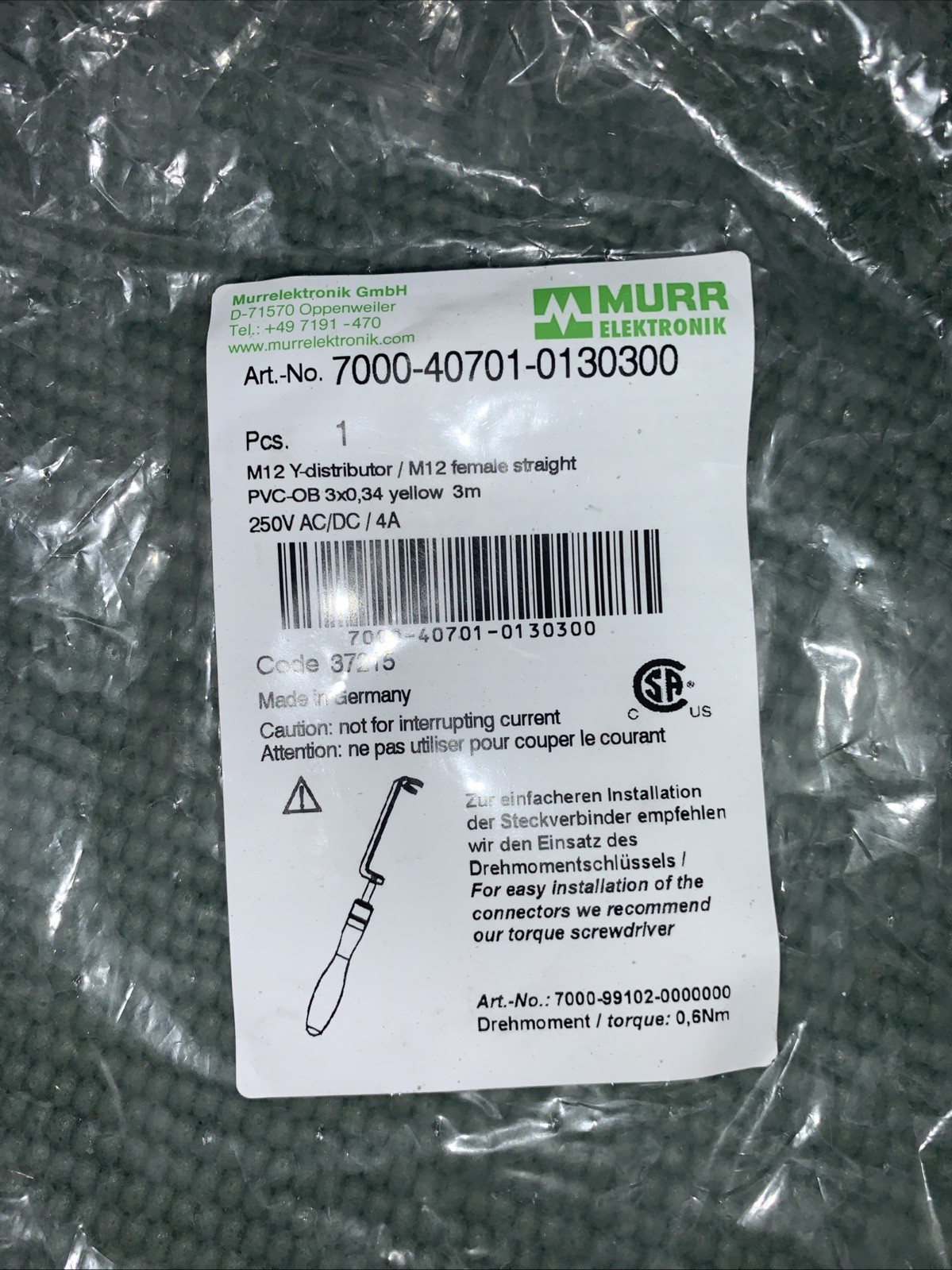 Murr Elektronik 7000-40701-0130300 (Used)